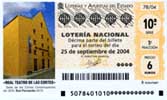 Décimo de lotería.