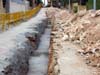 Obras de alcantarillado.