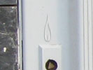 Puerta de un contador de gas.