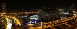 Foto nocturna de Valencia.