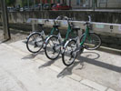 Base de bicicletas de alquiler.