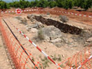 Obras del gasoducto poor Masías.