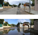 El imbornal del cruce de las calles 145 y 134.