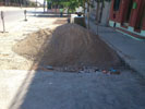 Obras en la calle 101 de Masías.