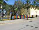 El jardín junto al apeadero de Masías.