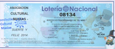 Décimo de lotería.