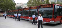 Aparcamiento de autobuses.