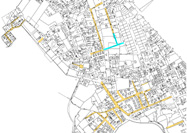 Plano del alcantarillado proyectado.
