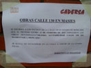 Aviso de inicio de obras.