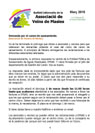 Boletín informativo.