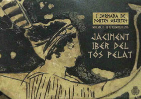 Cartel I Jornada Ibera de Portes Obertes al Jaciment Iber Tòs Pelat.