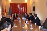 Reunión en el despacho de la alcaldesa de Moncada.