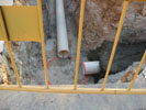 Obras de alcantarillado en Masías.