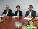 Miguel Gallego, Cristina Noguera y Jesús Gimeno.