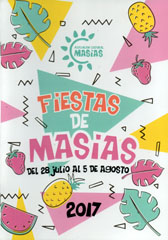 Portada libro de las fiestas Masías 2017.