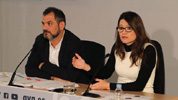 Xavier Uceda y Mónica Oltra.