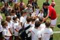Psrtido de futbol infantil.
