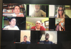 Videoconferencia empresarios, comerciantes y políticos.