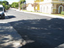 Asfaltado de la calle 117.