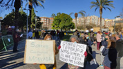 Protestas por el cierre del mercadillo.
