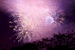 Castillo de fuegos artificiales.