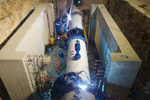 Trabajos en la acometida de agua.