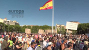 Manifestacion negacionista del COVID.
