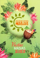 Portada del libro de las fiestas de Masías 2022.