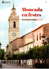 Portada del libro de las fiestas de Moncada 2022.