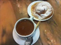 Taza de chocolate.