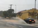 Charco en el apeadero de Masías.