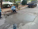 Albañiles tracajando.