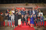 Foto de familia de los galardonadosa.