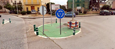 Rotonda a la entrada de Moncada.