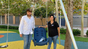 Parque infantil adaptado.