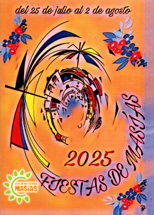 Portada del libro de las fiestas de Masías 2025.